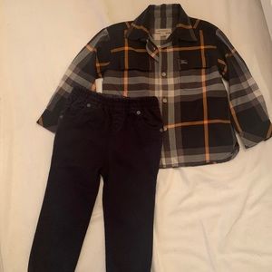 Burberry Shirt & Pants set 3T
